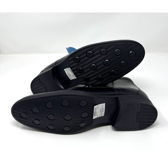 Clarks Men's Whiddon Mid Chukka Boot, Black Leather, Size 11.5 - Picture 6 of 7